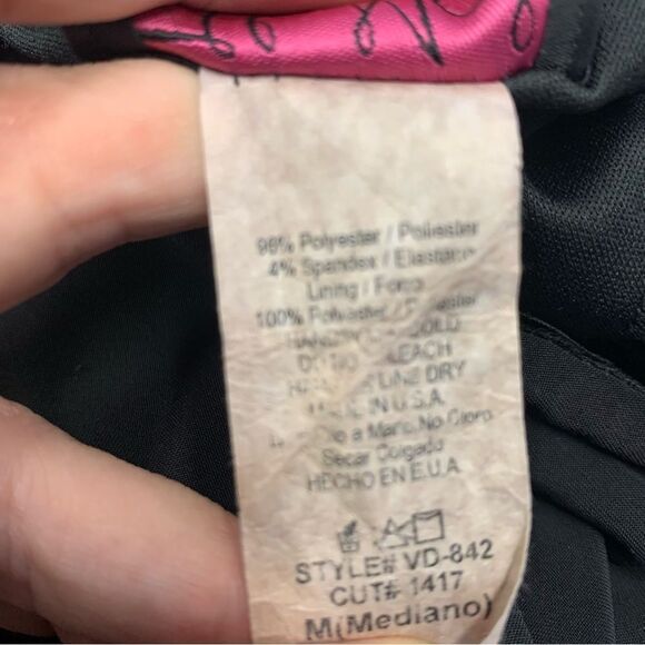 HOT miami styles black ruched sweetheart gold choker bodycon cocktail dress Sz M - Picture 11 of 15